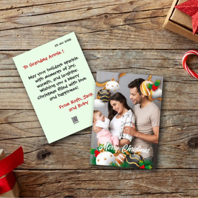 Fotos de la familia Feliz Navidad Dulce y Tarjeta  (Subido por el creador)