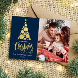 Fotos de la familia Feliz Navidad Tarjeta de Navid