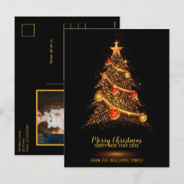 Fotos de la familia negra del Purpurina de navidad