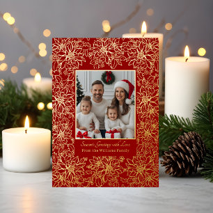 Fotos de la plantilla de la tarjeta de Navidades d