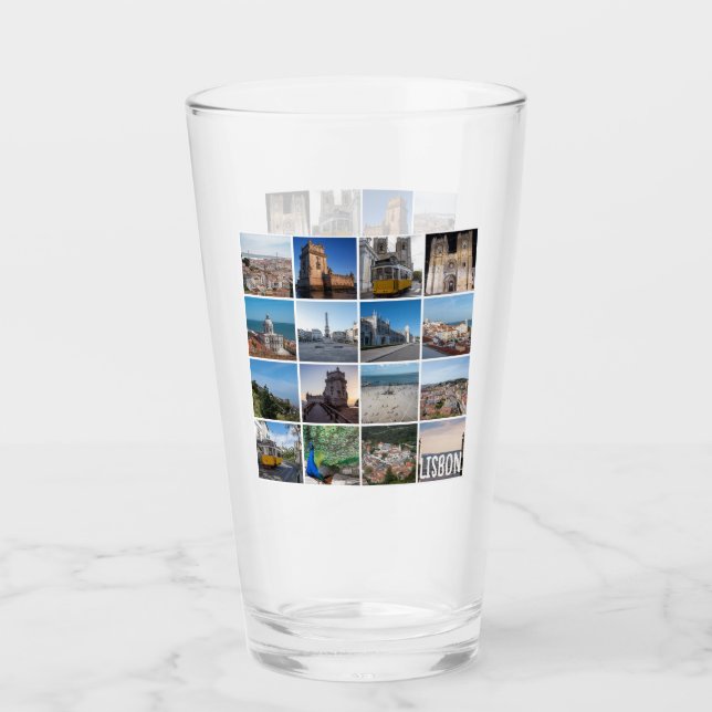 Fotos de Lisboa mosaico, Portugal (Anverso)