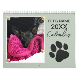 Fotos de Mascotas Calendario Personalizado con Pág