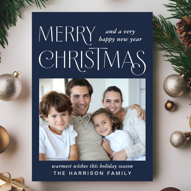 Fotos de navidad azul (This holiday season, let your family's smiles and heartwarming memories shine on our photo card)