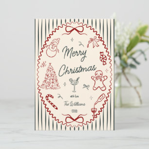 Fotos de Navidad con Garabatos Dibujados a Mano Ca