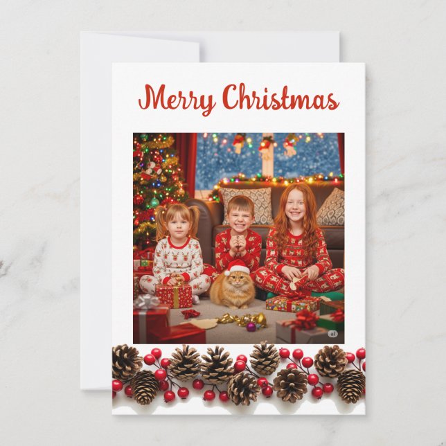Fotos de Navidad Simples Fáciles y Personalizables (Anverso)