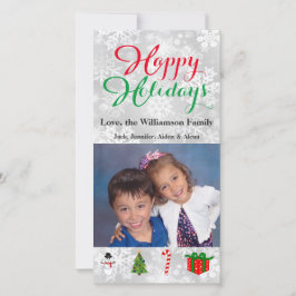 Fotos de Navidades de tarjetas de fotos Felices Fe