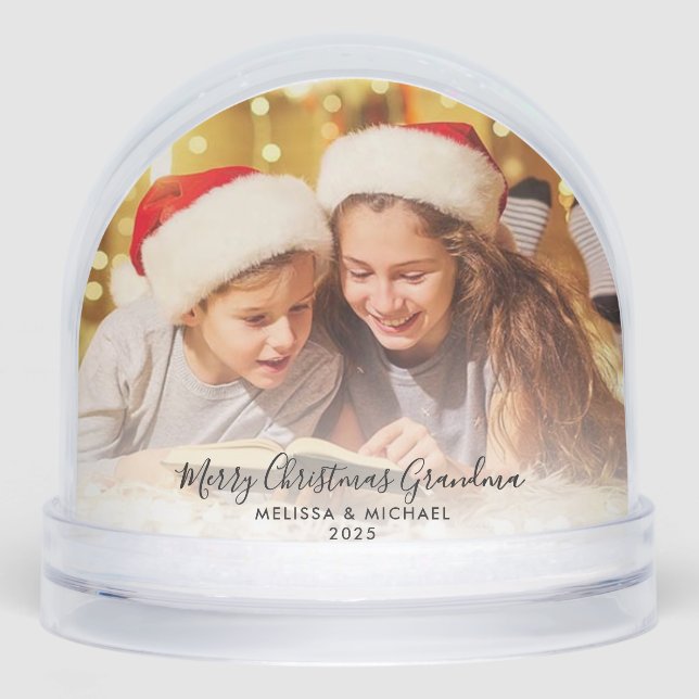 Fotos de navidades Nietos Fotos Abuela Keepsake (Anverso)