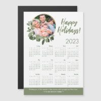Fotos de personalizado Wreath Calendario 2023 Feli