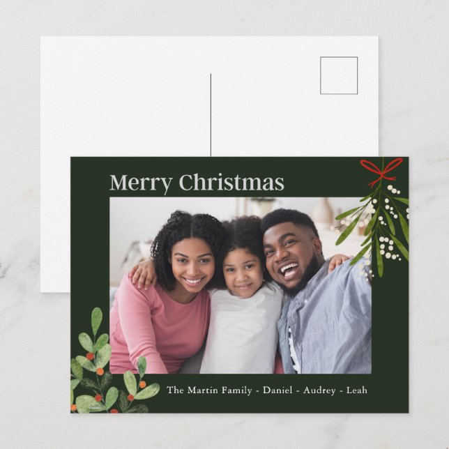 Fotos de personalizados Fotos de navidad postal (Anverso / Reverso)