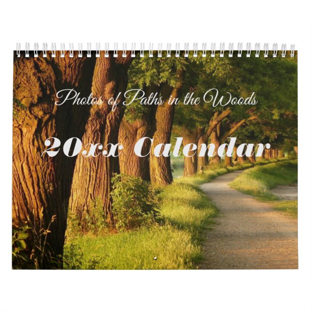 Fotos de rutas en el calendario de bosques (Tapa)