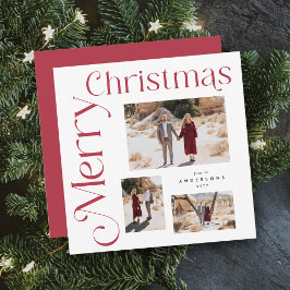 Fotos de tipo moderno de navidad en color rojo y b