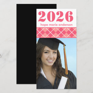 Fotos de último año - Tarjeta de foto de graduació