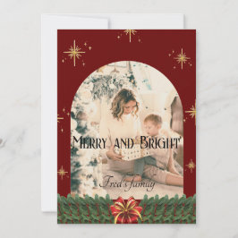 Fotos de un arco de follaje verde navidad de moda