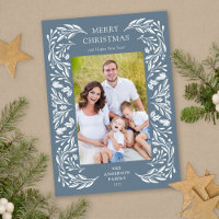 Fotos de verde de invierno blanco de Feliz Navidad