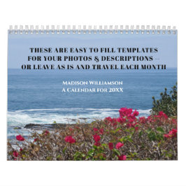 Fotos de viaje o Calendario de pared fotográfica d