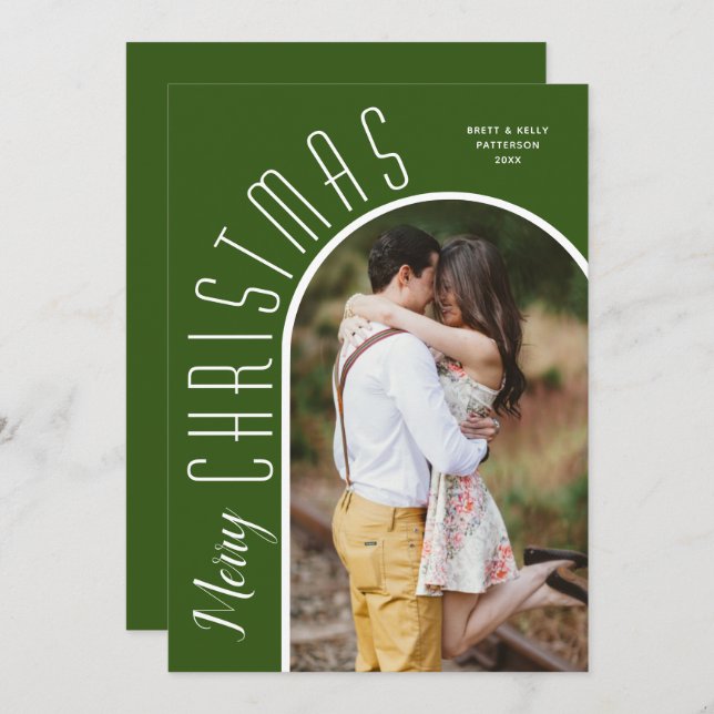 Fotos del Arco Verde de Feliz Navidad (Anverso / Reverso)