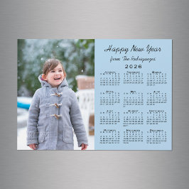 Fotos del Calendario 2026 Feliz Año Nuevo Azul cla