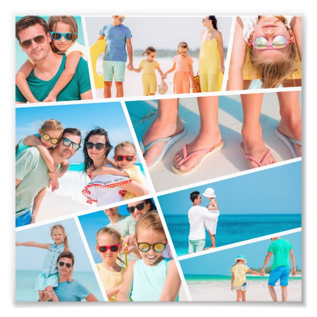 Fotos del collage de 9 imágenes de un Personalizad (Frente)