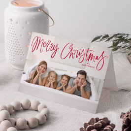 Fotos del guión rojo de Feliz Navidad