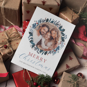 Fotos del Holly Verde Azul de Feliz Navidad