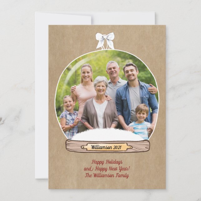 Fotos divertidas de la familia navideña Merry (Anverso)