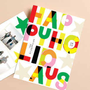 Fotos divertidas de Navidad con Felices Fiestas co