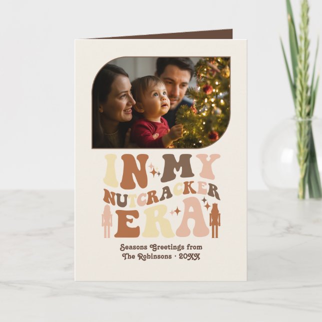 Fotos divertidas de Navidad retro con trufa de cac (Anverso)
