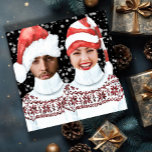 Fotos divertidas Navidades personalizados<br><div class="desc">Graciosa foto Navidades personalizados tarjeta de vacaciones de Ricaso - Añade tu propia cara a este lindo y divertido saludo de vacaciones con texto personalizado a la parte trasera CAMBIA LAS FOTOS DE MUESTRA A TU PROPIO</div>