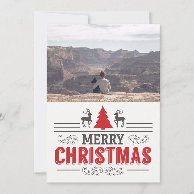 Fotos familiares de la tipografía de Feliz Navidad (Anverso)