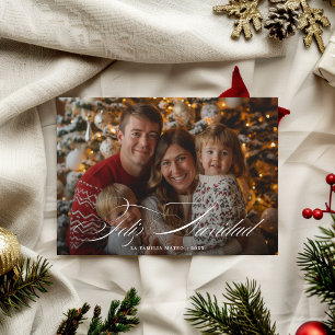 Fotos familiares de Whimsy Script Feliz Navidad Ro