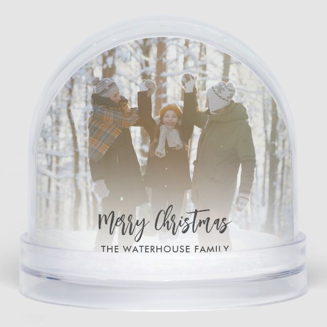 Fotos familiares Feliz Navidad, Personalizado Keep (Anverso)