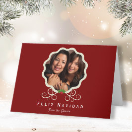 Fotos familiares Feliz Navidad - Tarjeta de vacaci