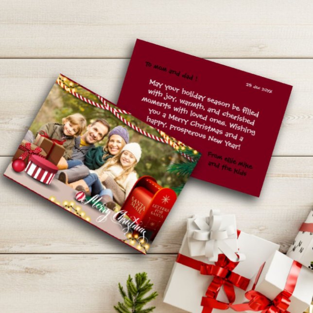 Fotos familiares lúdicas de la tarjeta de felicita (Subido por el creador)