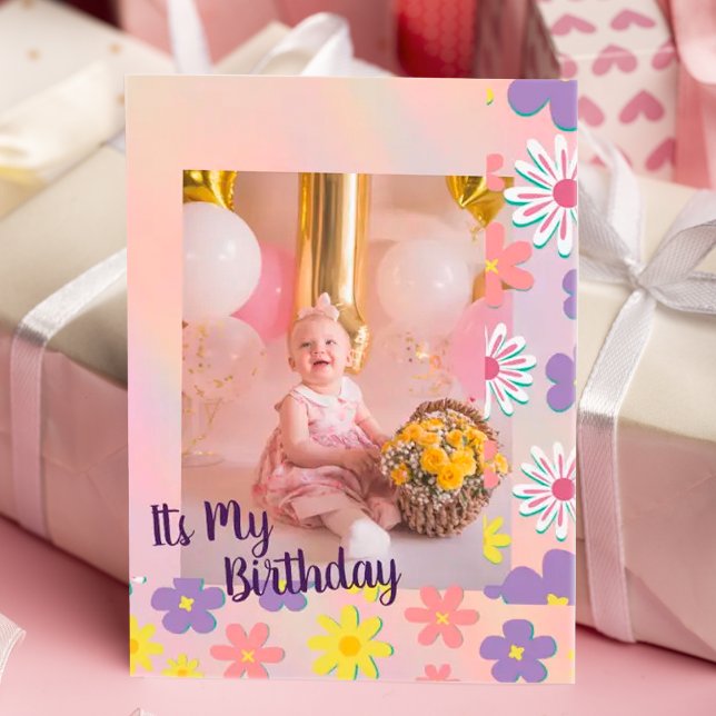 Fotos florales en tonos pastel modernas Tarjeta de (Subido por el creador)