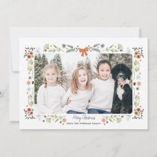 Fotos florales Tarjetas navideñas de Feliz Festivi