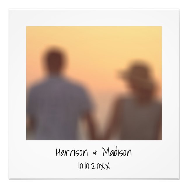 Fotos instantáneas retro nombres personalizado fot (Frente)