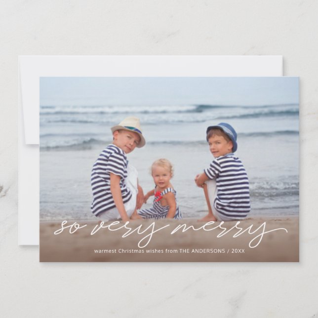 Fotos manuscritas de Navidad muy Feliz (Anverso)