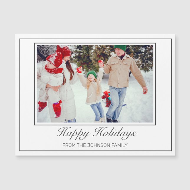 Fotos Minimalistas Felices Festividades Saludables (Anverso)