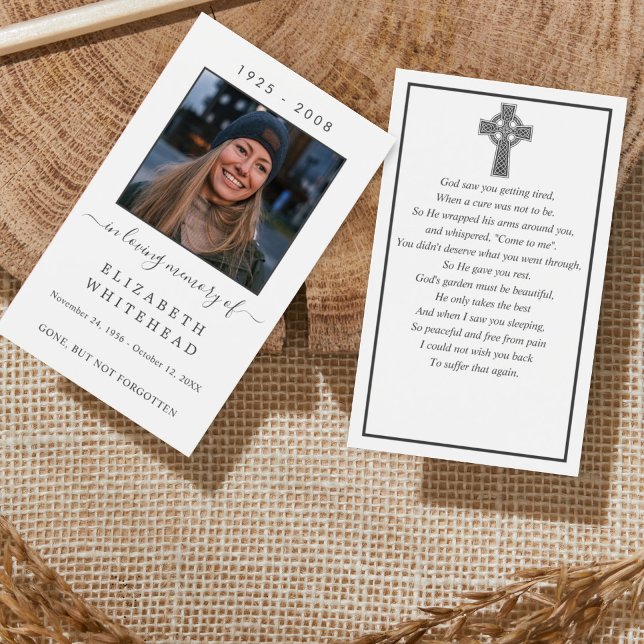 Fotos mínimas Funeral Tarjeta de Oración Celta Bla (Subido por el creador)