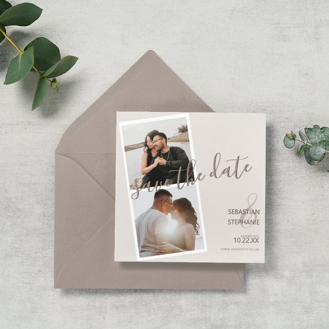 Fotos modernas de 2 | Invitación de compromiso (Subido por el creador)