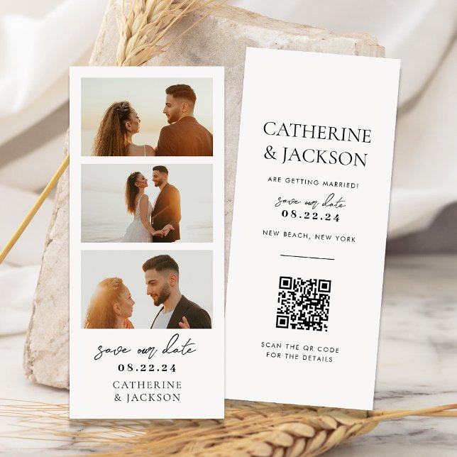 Fotos modernas de la boda de código Qr Guardar la  (Subido por el creador)