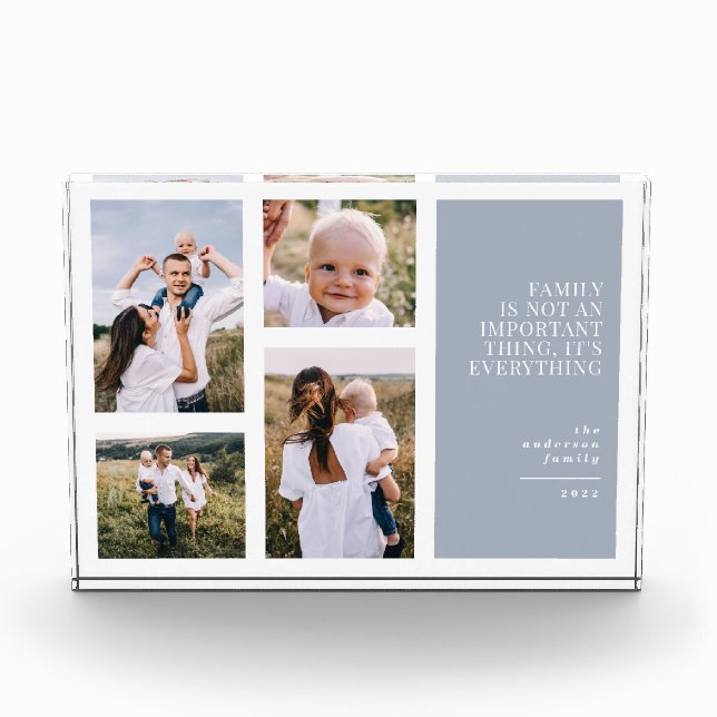 Fotos multicolores azul polvoriento (Anverso)