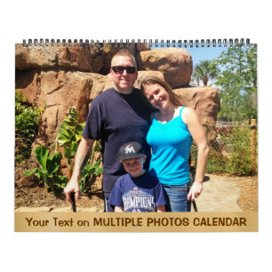 Fotos múltiples y calendario grande 2016 del text