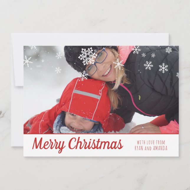 Fotos Navidades personalizadas de Feliz Navidad (Anverso)
