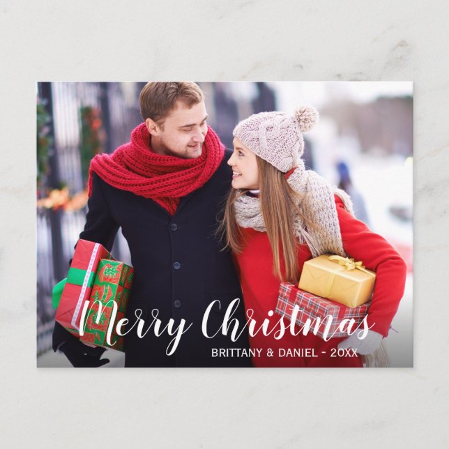 Fotos navideñas de Merry Postal Postal WS (Anverso)