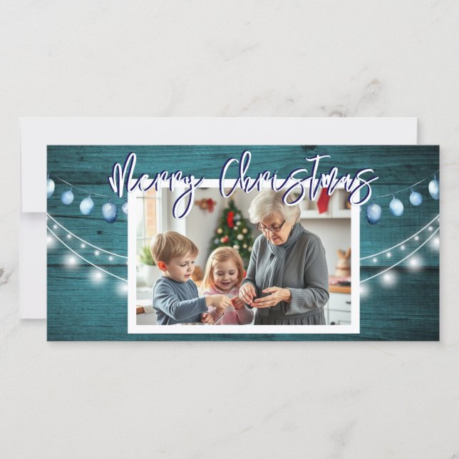 Fotos navideñas rusas de maderas para navidad (Anverso)