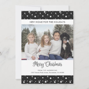 Fotos negras Nueva casa para las tarjetas de vacac