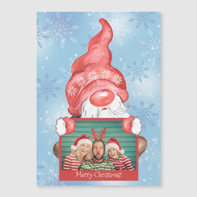Fotos personales de Gnome navideño de Feliz Navida (Anverso)