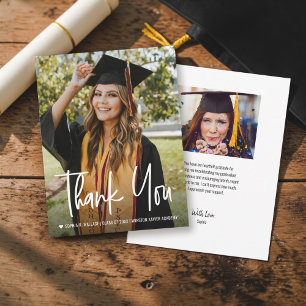 Fotos personalizadas de agradecimiento de graduaci