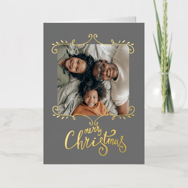 Fotos personalizadas de Feliz Navidad (Anverso)